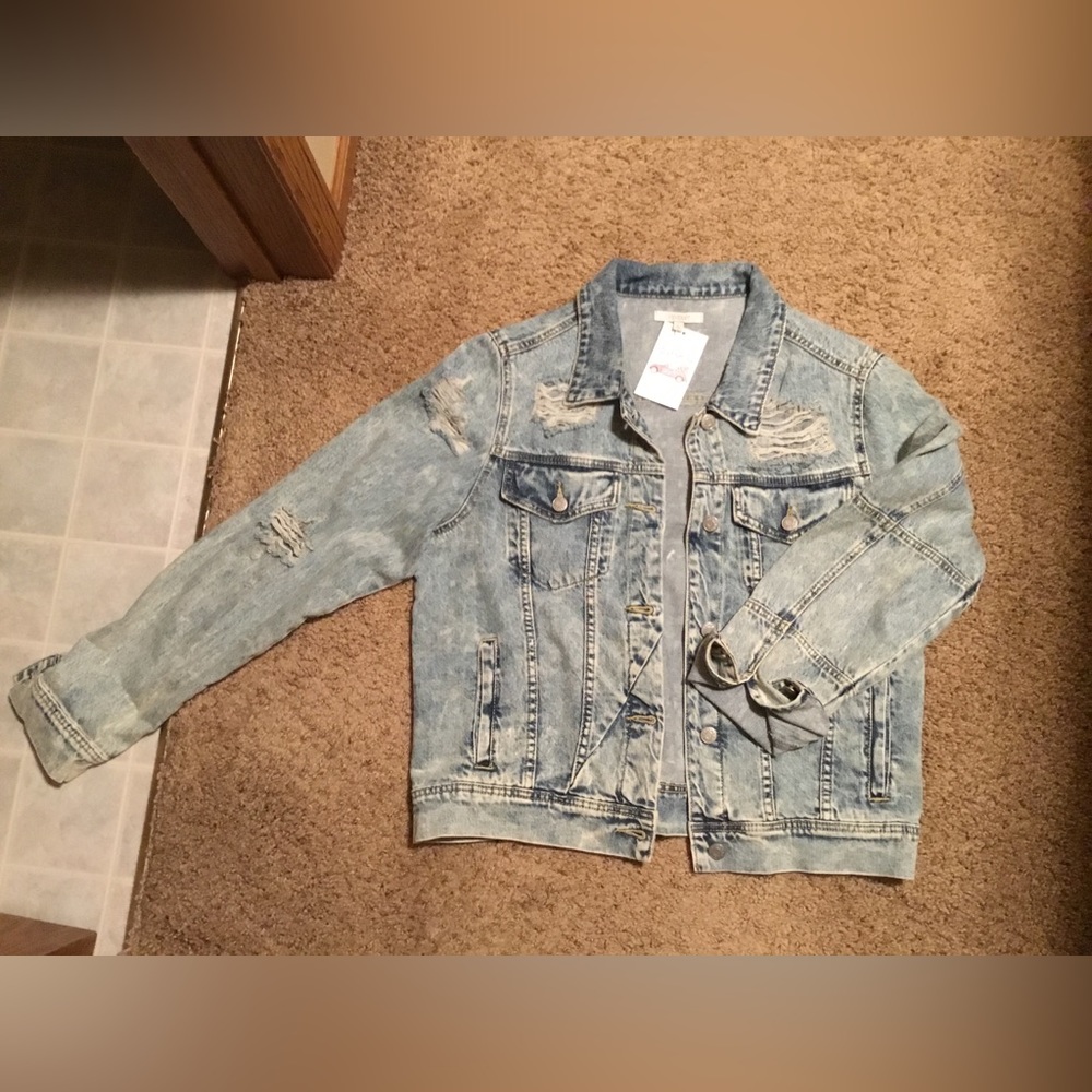 Distressed Jean Jacket